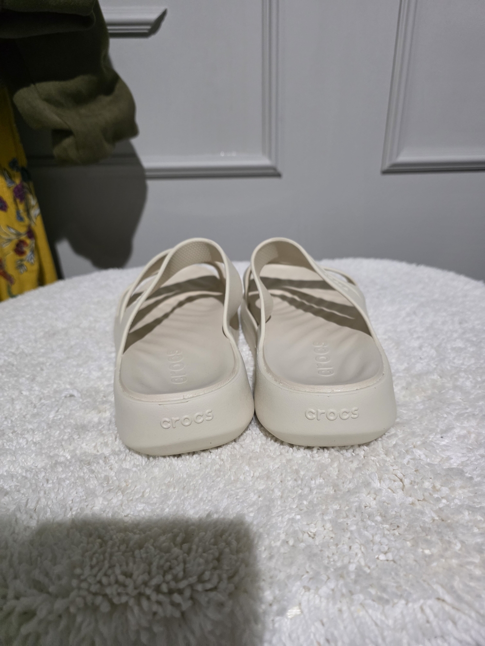 CROCS Women's Getaway Triple-Strap Slide Sandals - Beige - Picture 4 of 7